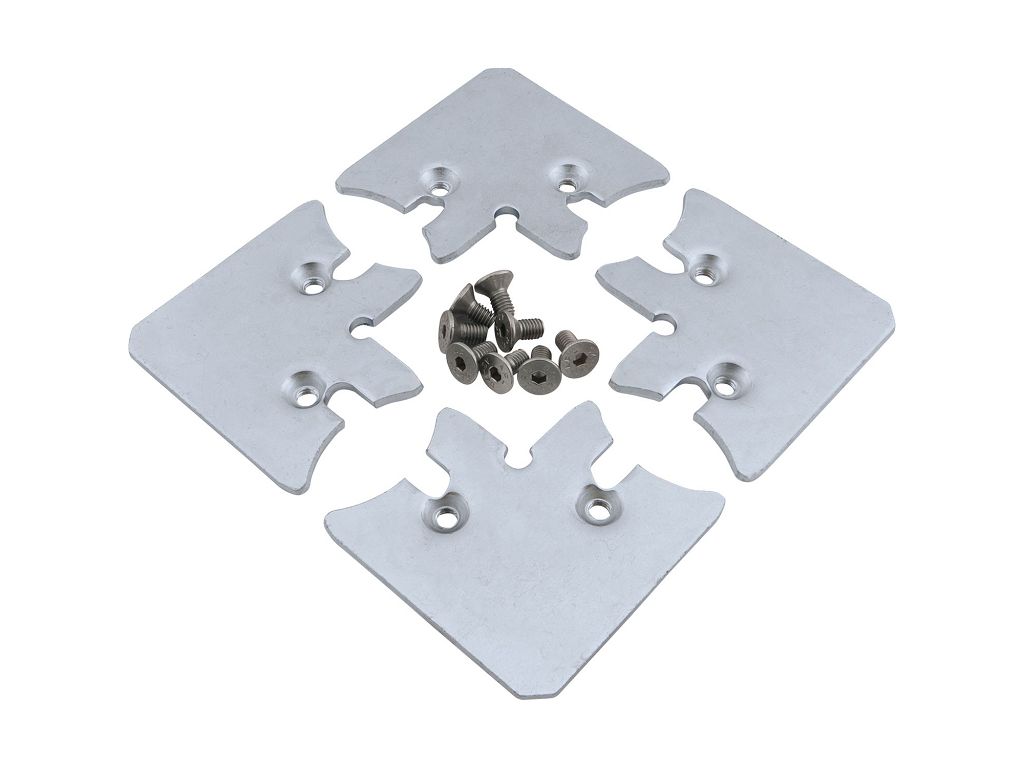 schachermayer_angolare_per profilo_alluminio_largo_acciaio_zincato.jpg Angolare Squadretta per Profilo Alluminio Largo Acciaio Zincato 4 pezzi con 8 viti - immagine 1
